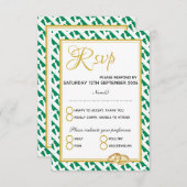 NIGERIA Christliche Schrift Naija Wedding RSVP Karte (Vorne/Hinten)