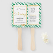 NIGERIA Christliches Hochzeitsprogramm Fächer (Vorne und Hinten)