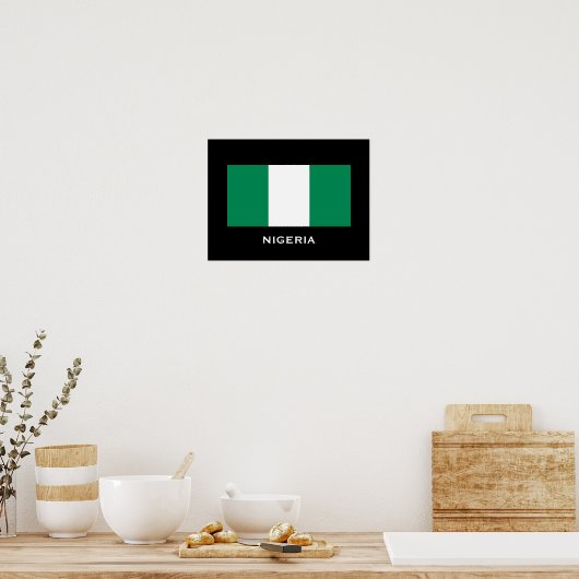 Nigeria Classic Flag Poster (Küche)