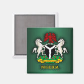 Nigeria COA Magnet (Vorderseite/Rückseite)