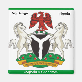 Nigeria_coa, Nigeria, Westafrika ... - Maßgeschnei Magnet