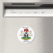 Nigeria_coa, Nigeria, Westafrika, Mg Design Magnet (In Situ (Geschirrspüler))