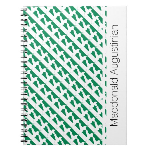 NIGERIA Custom Add Your Name Notebook Journal Notizblock (Vorderseite)