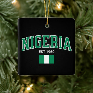 Nigeria Est. 1960 — Heritage-Schmuckstück Keramikornament