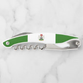 Nigeria-Fahne Kellnermesser (Rückseite)