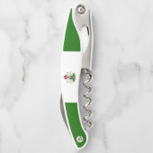 Nigeria-Fahne Kellnermesser (Rückseite)