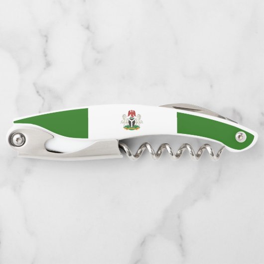 Nigeria-Fahne Kellnermesser (Vorderseite)