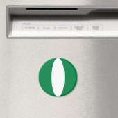 Nigeria Fisheye Flag Magnet (In Situ (Geschirrspüler))