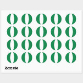 Nigeria Fisheye Flag Sticker (Blatt)