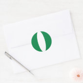 Nigeria Fisheye Flag Sticker (Umschlag)