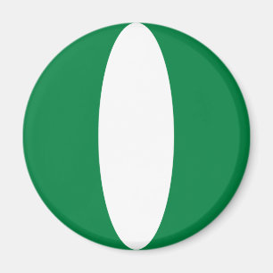Nigeria Fisheye-Flaggenmagnet Magnet
