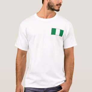 Nigeria Flag and Map T - Shirt