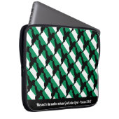 NIGERIA FLAG Anpassbare Schrift Laptopschutzhülle (Vorne Rechts)