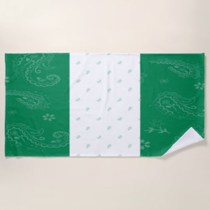Nigeria Flag Beach Handtuch