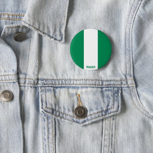 Nigeria Flag Charming Patriotic Button (Beispiel)