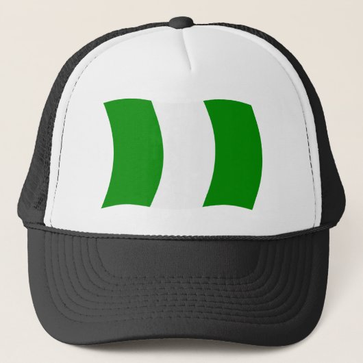 Nigeria-Flag-Hat Truckerkappe (Vorderseite)