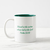 NIGERIA FLAG MAP-Skript, kundenspezifisch WEISS Zweifarbige Tasse (Links)