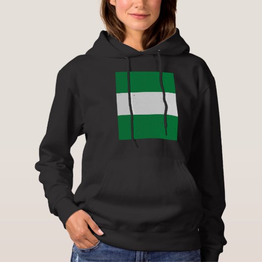 Nigeria Flag Nigerian Pride Travel Hoodie (Vorderseite)