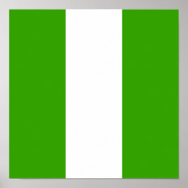 Nigeria Flag Nigerias Land Afrika Zuhause Heimat Poster