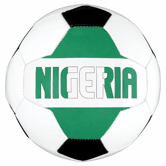 Nigeria Flag Patriotic Fußball (Vorderseite)