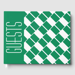 NIGERIA FLAG Patriotic maßgeschneidert GREEN Niger Gästebuch