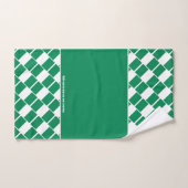 NIGERIA FLAG Personalisierte Schrift GRÜNE Badhandtuch Set (Handtuch)