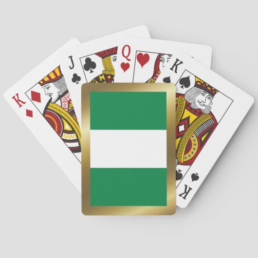 Nigeria Flag Playing Cards Spielkarten (Rückseite)