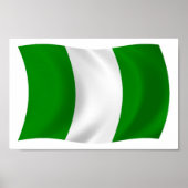 Nigeria Flag Poster Print (Vorne)