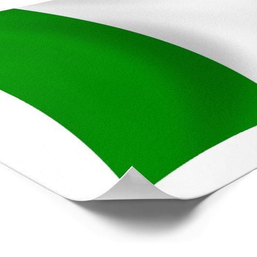 Nigeria Flag Poster Print (Ecke)