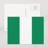 Nigeria Flag Postkarte (Vorne/Hinten)