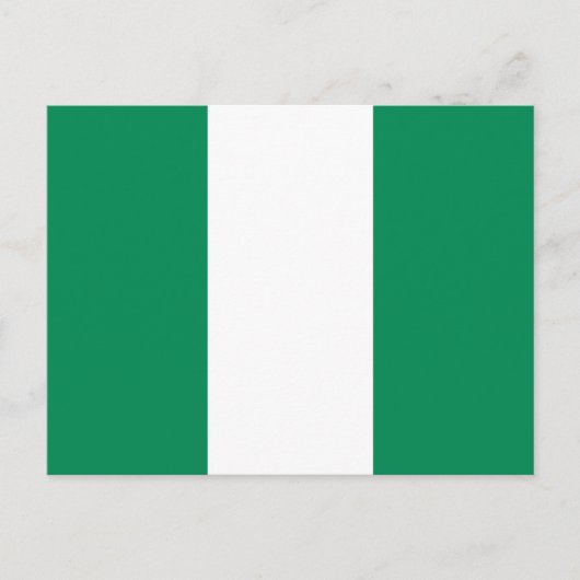 Nigeria Flag Postkarte (Vorderseite)