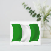 Nigeria Flag Postkarte (Stehend Vorderseite)