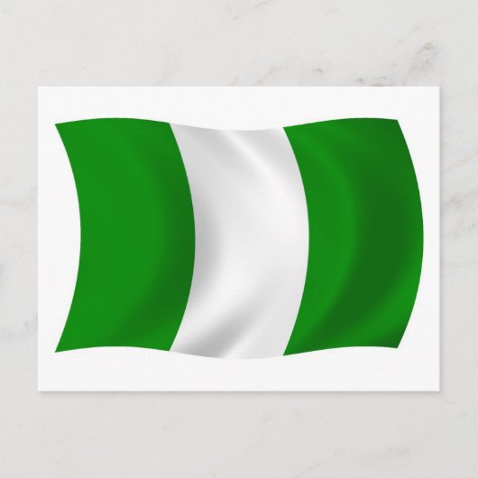 Nigeria Flag Postkarte (Vorderseite)