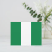 Nigeria Flag Postkarte (Stehend Vorderseite)