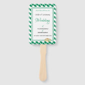 NIGERIA FLAG - Programm für individuelle Hochzeite Fächer (Vorderseite)