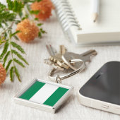 Nigeria Flag Schlüsselanhänger (Seite)