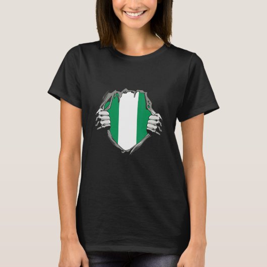 Nigeria Flag T-Shirt (Vorderseite)