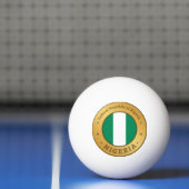 Nigeria Flag Tischtennisball (Netto)