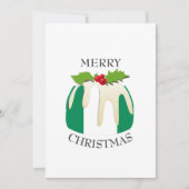 NIGERIA FLAG | Weihnachtspudding | festlich Feiertagskarte (Vorderseite)