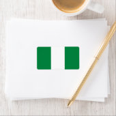 Nigeria-Flagge Adressaufkleber (Insitu)