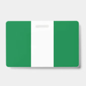 Nigeria-Flagge Ausweis (Rückseite)