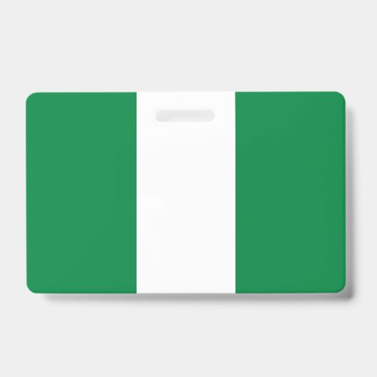 Nigeria-Flagge Ausweis (Vorderseite)