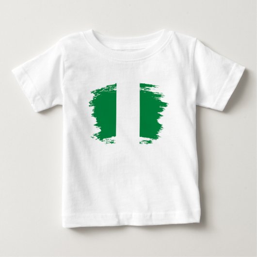 Nigeria-Flagge Baby T-shirt (Vorderseite)
