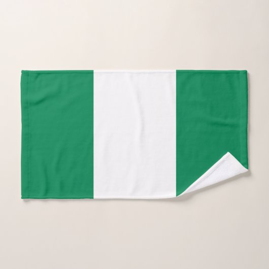 Nigeria-Flagge Badhandtuch Set (Handtuch)
