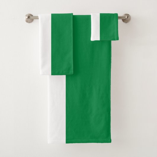 Nigeria-Flagge Badhandtuch Set (Insitu)