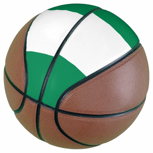 Nigeria-Flagge Basketball (angewinkelt)