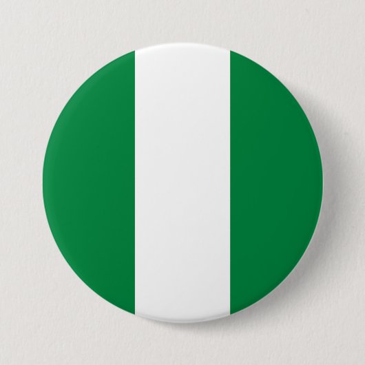 Nigeria-Flagge Button (Vorderseite)