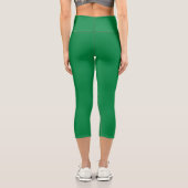 Nigeria-Flagge Capri Leggings (Rückseite)