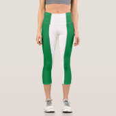 Nigeria-Flagge Capri Leggings (Vorderseite)