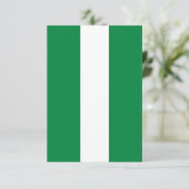 Nigeria-Flagge Dankeskarte (Stehend Vorderseite)